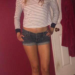 Denim shorts
